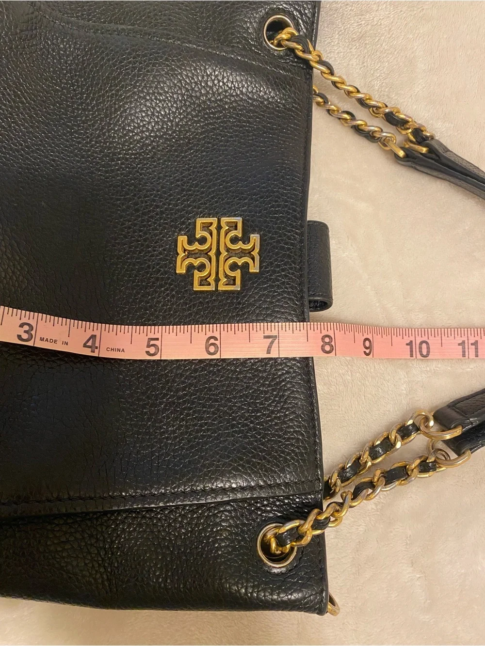 Tory Burch Britten Small Slouchy Tote with Crossbody Strap